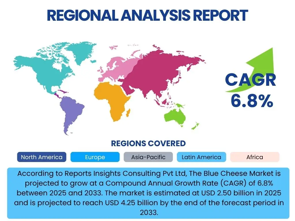 Blue Cheese Market By Region