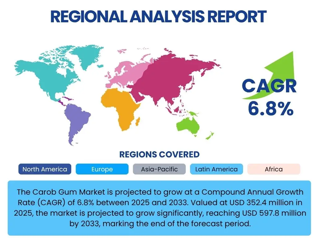 Carob Gum Market By Region