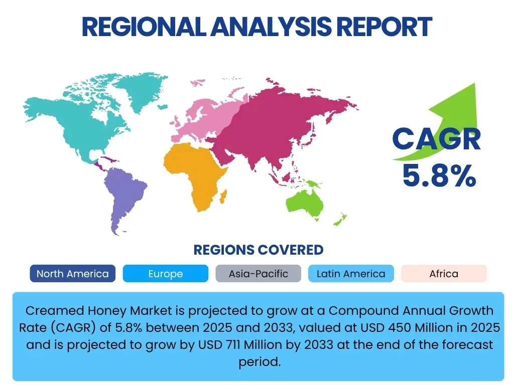 Creamed Honey Market By Region