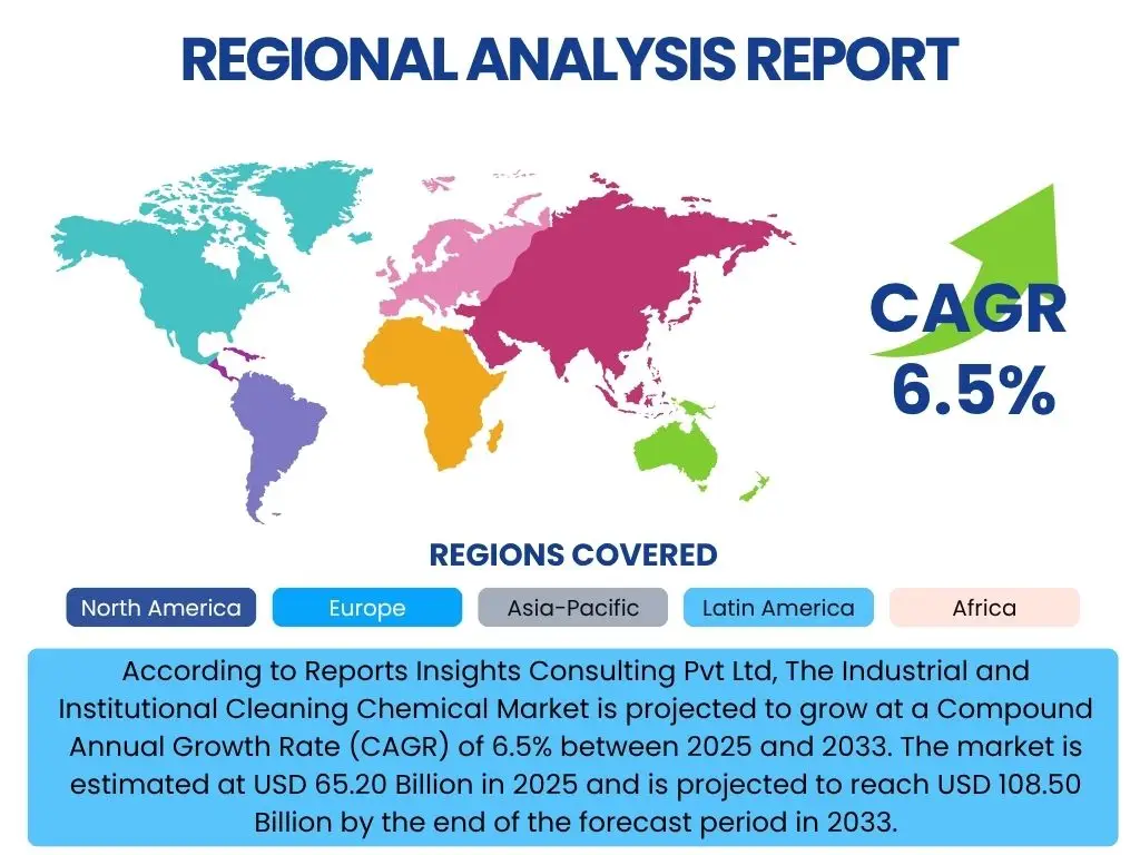 Industrial and Institutional Cleaning Chemical Market By Region