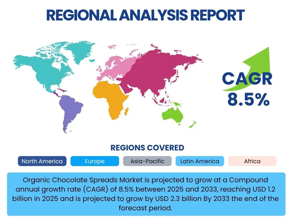 Organic Chocolate Spreads Market By Region