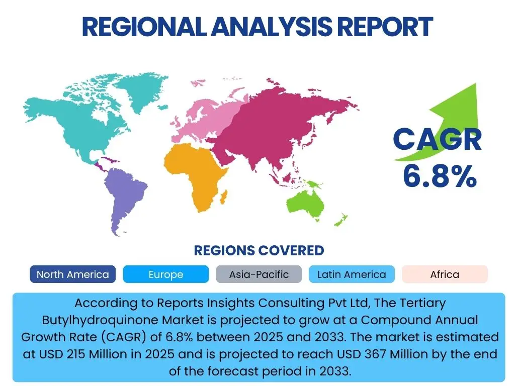 Tertiary Butylhydroquinone Market By Region