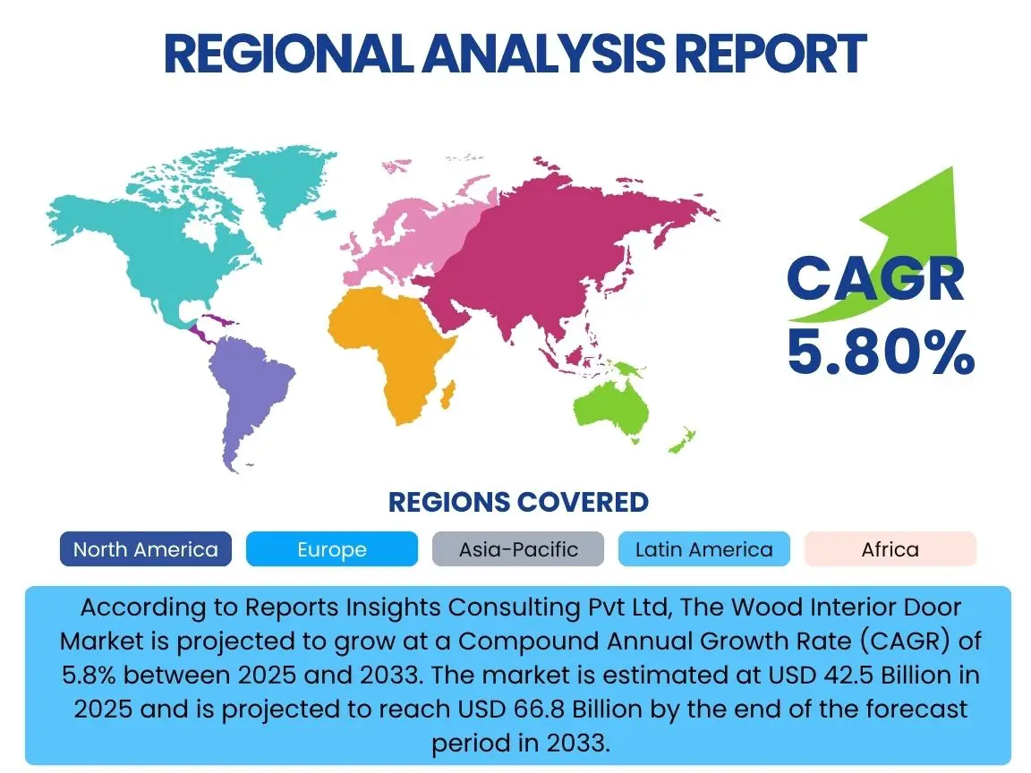Wood Interior Door Market By Region